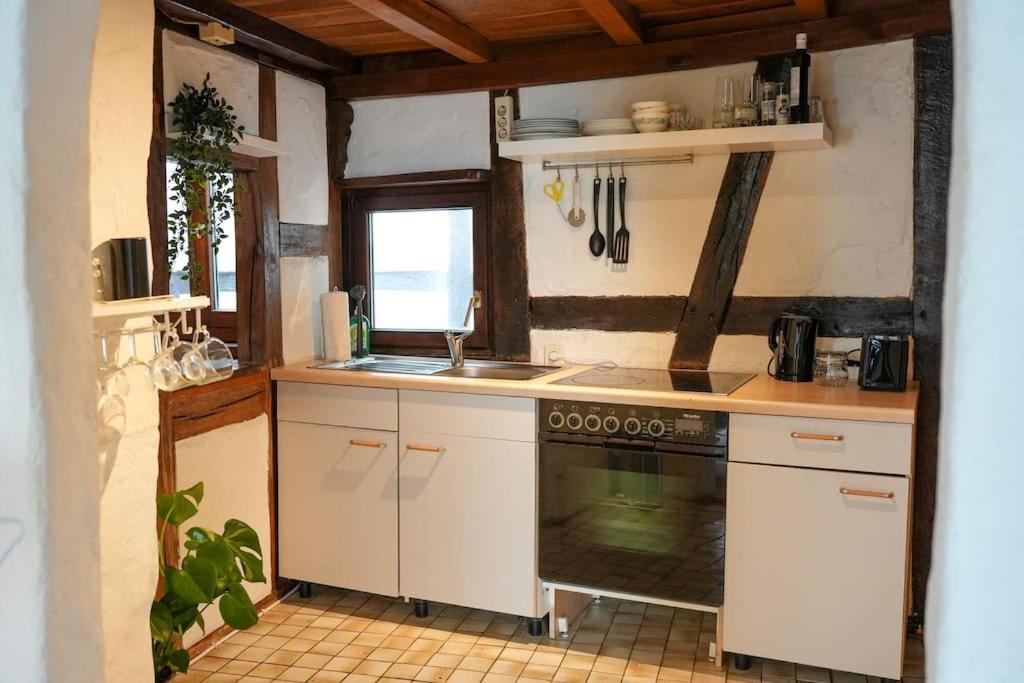 Charmante Fachwerk Wohnung Mit Terrasse In Der Altstadt Κόμπλεντς Εξωτερικό φωτογραφία